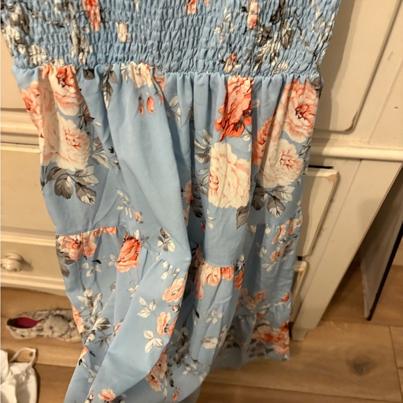 SHEIN floral blue dress women’s - Picture 4 of 5